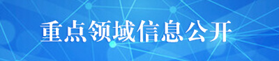 重点领域信息公开